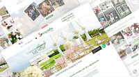Сайт "Клумба" - оформление свадеб (wedding design), букеты, оформление банкета, украшение кортежа, фотозоны